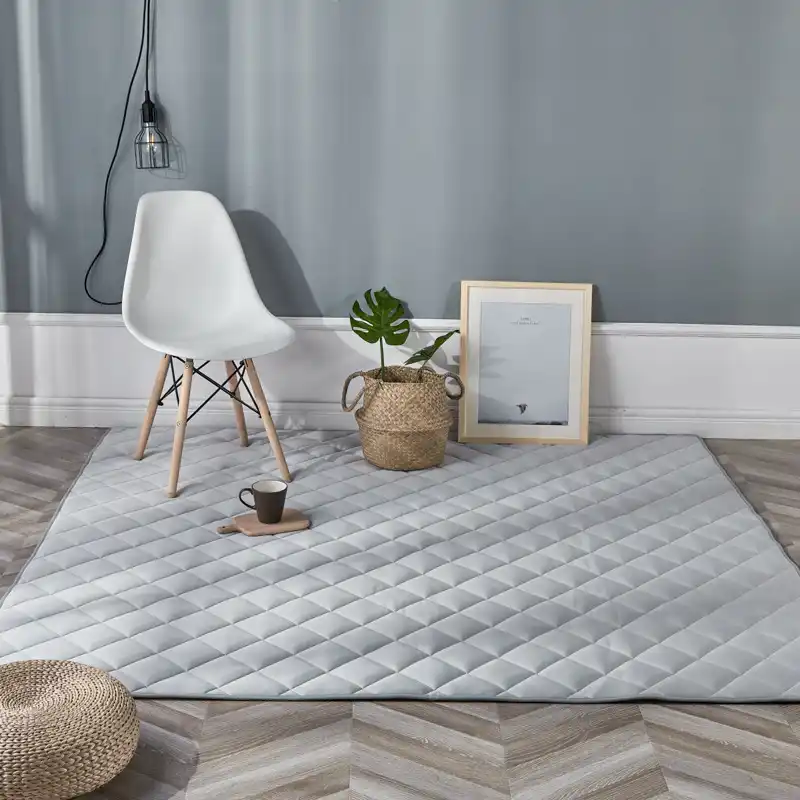 Grand Tapis Matelasse Pour Salon Tatami Antiderapant Avec Sensation De Glace Tapis De Jeu Pour Chambre D Enfant Tapis De Sol Aliexpress