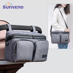 Sunveno bolsa organizadora para cochecito de bebé, bolsa de pañales para artículos de bebé, organizador para cochecito, accesorios de viaje