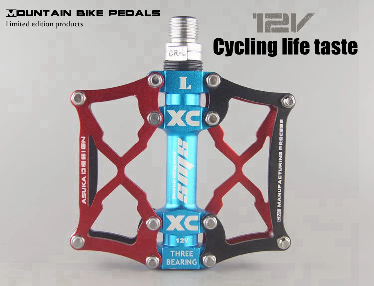 Универсальная велосипедная педаль с титановым покрытием широкие большие