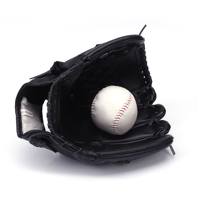 Leather Baseball Glove Kid Left Hand Brown Baseball Gloves Degradable