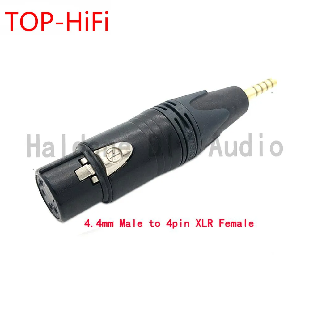 

TOP-HiFi DIY 2.5mmm/4.4mm Balanced Male to 4pin Balanced XLR Female Converter Adapter with Gold Plated NEUTRIK Plug