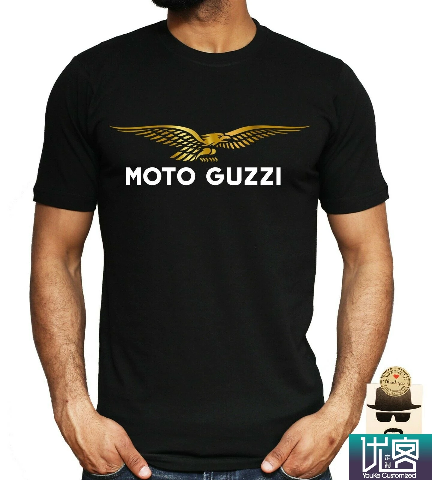 Никогда не недооценивайте пожилых людей с Moto Guzzi, Mitsubishi, Mini, Skynet, Suzuki, Tesla Car Amazing Мужская футболка с коротким рукавом - Color: Black