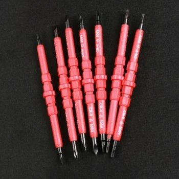 

7pcs Insulated Electrician Double-Head Handheld Screwdriver Repairing Tools Set