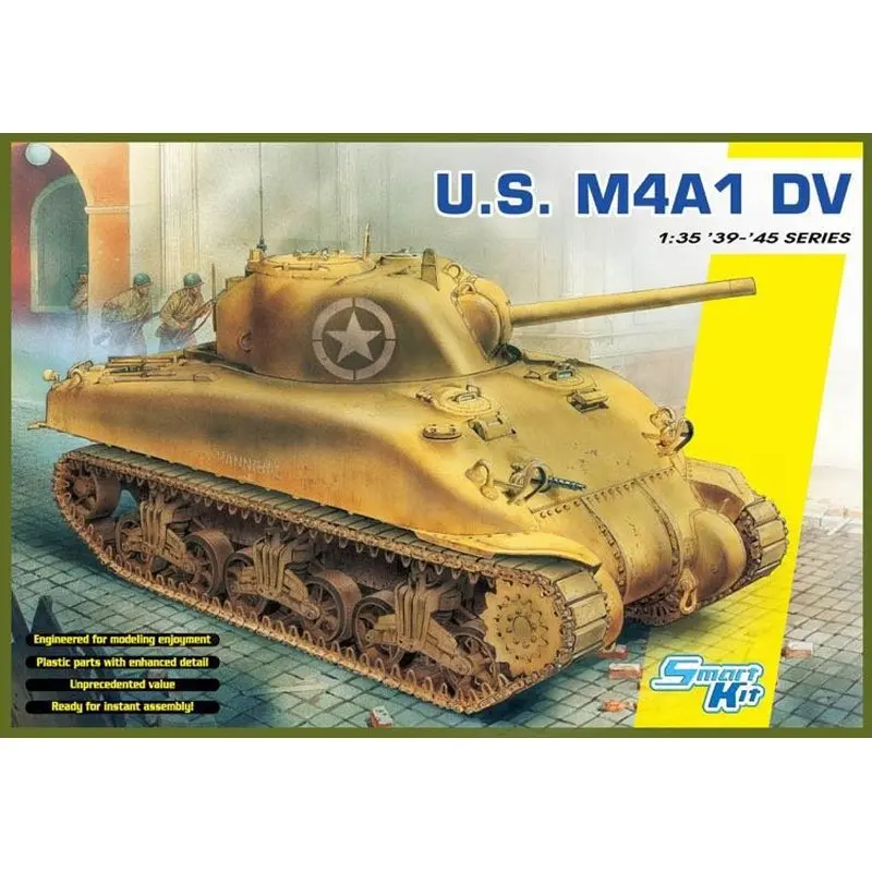 DRAGON 6618 1/35 U.S. M4A1 DV [Бонус: металлический корпус/аксессуары] набор моделей в