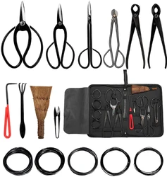 Outil de taille de bonsaï en acier au carbone pour plantes, Kit d'outils de jardinage, ciseaux d'arbre râteau, ciseaux pour feuilles de bourgeons 