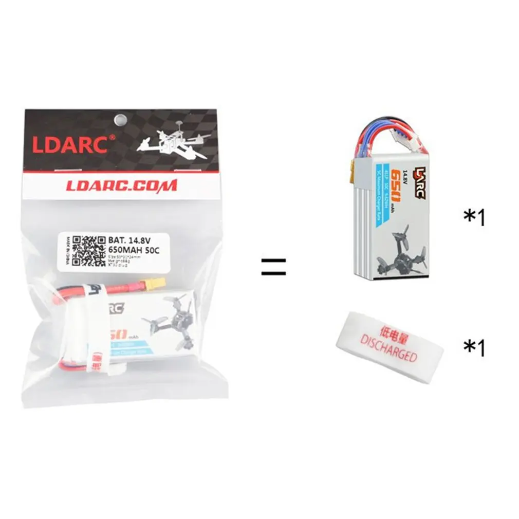LDARC 14,8 V 650mAh 50C 4S Lipo аккумулятор набор для сборки дрона литиевая батарея электрическая Подсказка для LDARC 130GTI для ET125