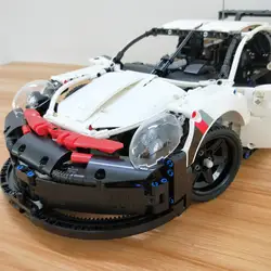 В наличии 20097 9911 DIY совместимый IEGOset 42096 Technic MOC гоночный автомобиль строительные блоки игрушки подарки