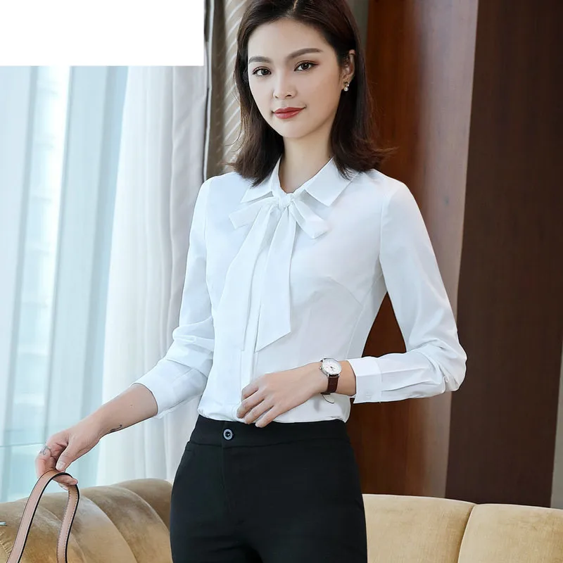 shirt white Женские Брючные костюмы, официальная Офисная Женская Рабочая Униформа, Осень-зима размера плюс, 2 предмета, брюки, Блейзер, набор, деловой костюм для женщин, 4XL - Цвет: shirt white