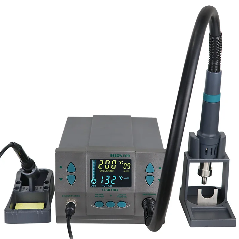 

Yaogong 862DW 2-in-1 Lead-free Smart Hot Air Gun Desoldering Station High Power / High Air Volume Voltage 220V / 110V