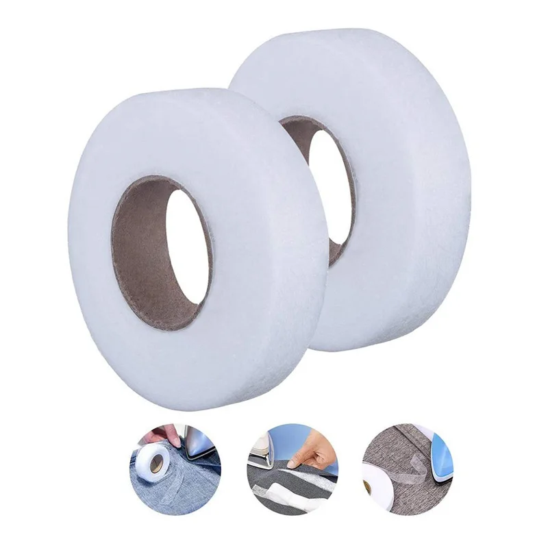 70yardsWhiteDoubleSidedSewingAdhesiveTapeClothApparelFusible