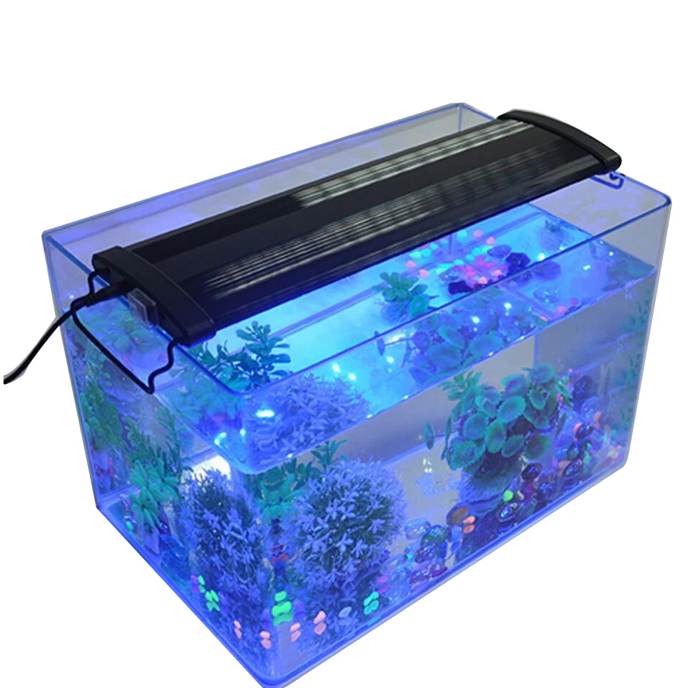

Fish Tank Bracket Light Aquarium LED Light High Quality 10-15cm Extensible Strap Lamps Full Spectrum Coral Aquatic Tank Light