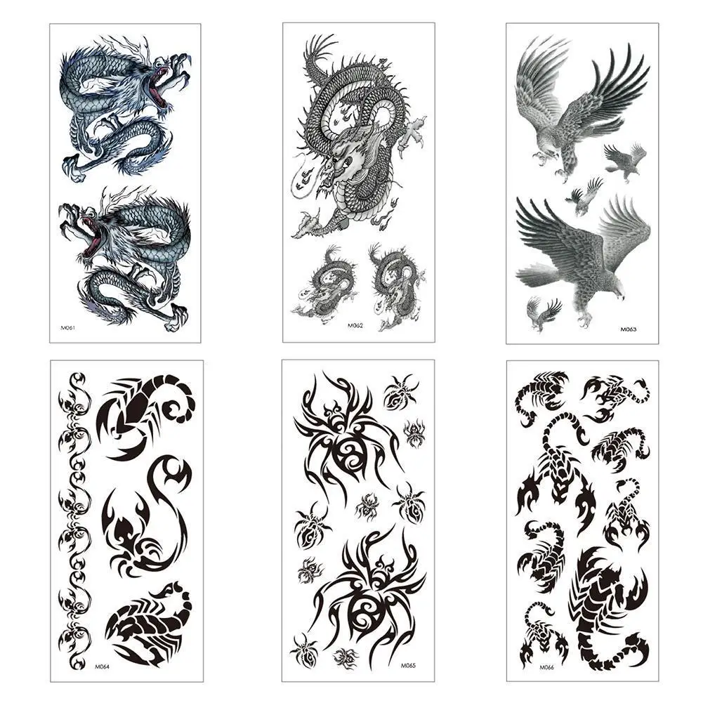 

L 1 Pc Fashion Temporary Tattoo Sticker Cool Animal Sticker Tattoo Fake Tattoo Art Body Sticker Art Body Design Arm S5N6