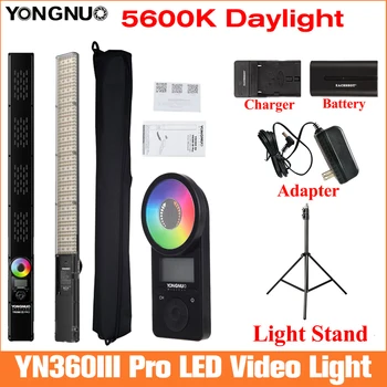 

Yongnuo YN360 III Pro LED Video Light 5600K RGB Photo Light Light for Video Recording w Remote