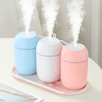 

ELOOLE 260ML Air Humidifier Dazzle Cup Cool Mist Maker with Romantic Light Mini Ultrasonic Essential Oil Diffuser For Car Home