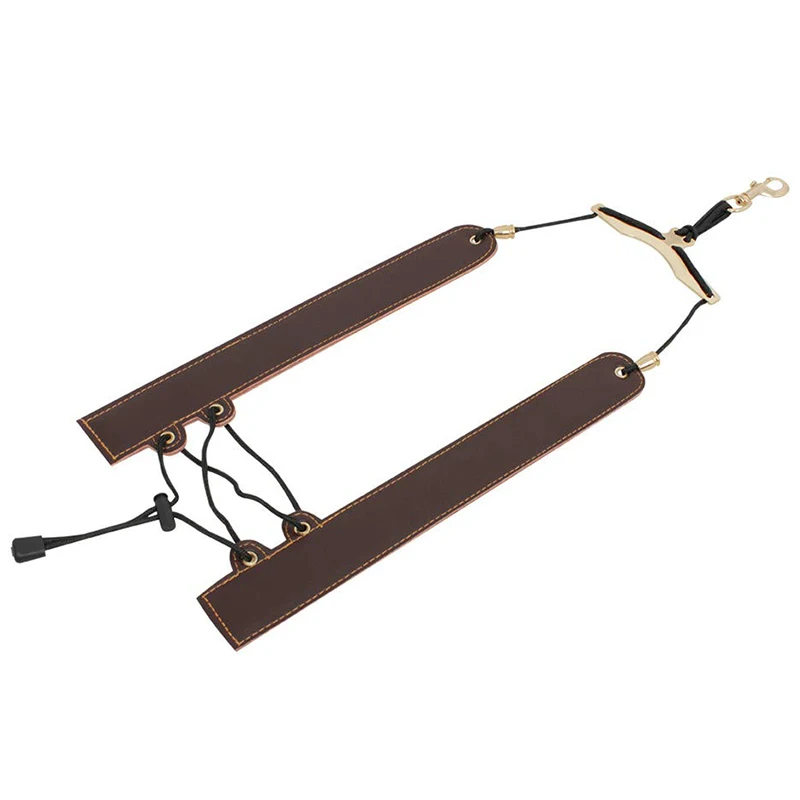 Adjustable Leather Saxophone Shoulder Neck Strap with Buckle for Sax Players Music Lovers