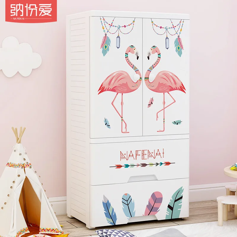 

Storage Box Drawer-type Plastic Large Size Baby Toy Finishing Box Wardrobe Clothes Children Box Sub-Storage Cabinets