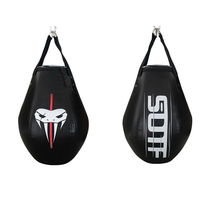 Boxing Training PU Pear Shape Sandbag Empty Punching Bag Gym Fitness MMA Fight Equipment Muay Thai Taekwondo Hanging Kicking Bag