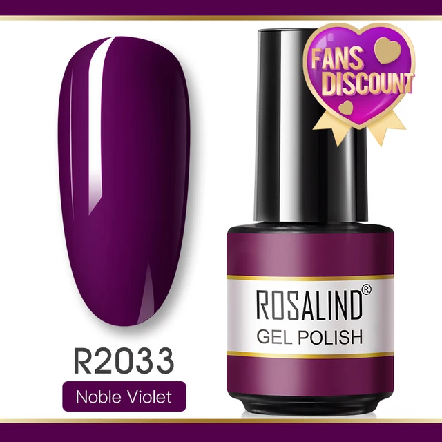 ROSALIND Gel Nail Polish Glitter Gel For Manicure Art Semi Permanent Hybrid Varnish Need UV LED Base Top Coat Nail Polish RAR2033