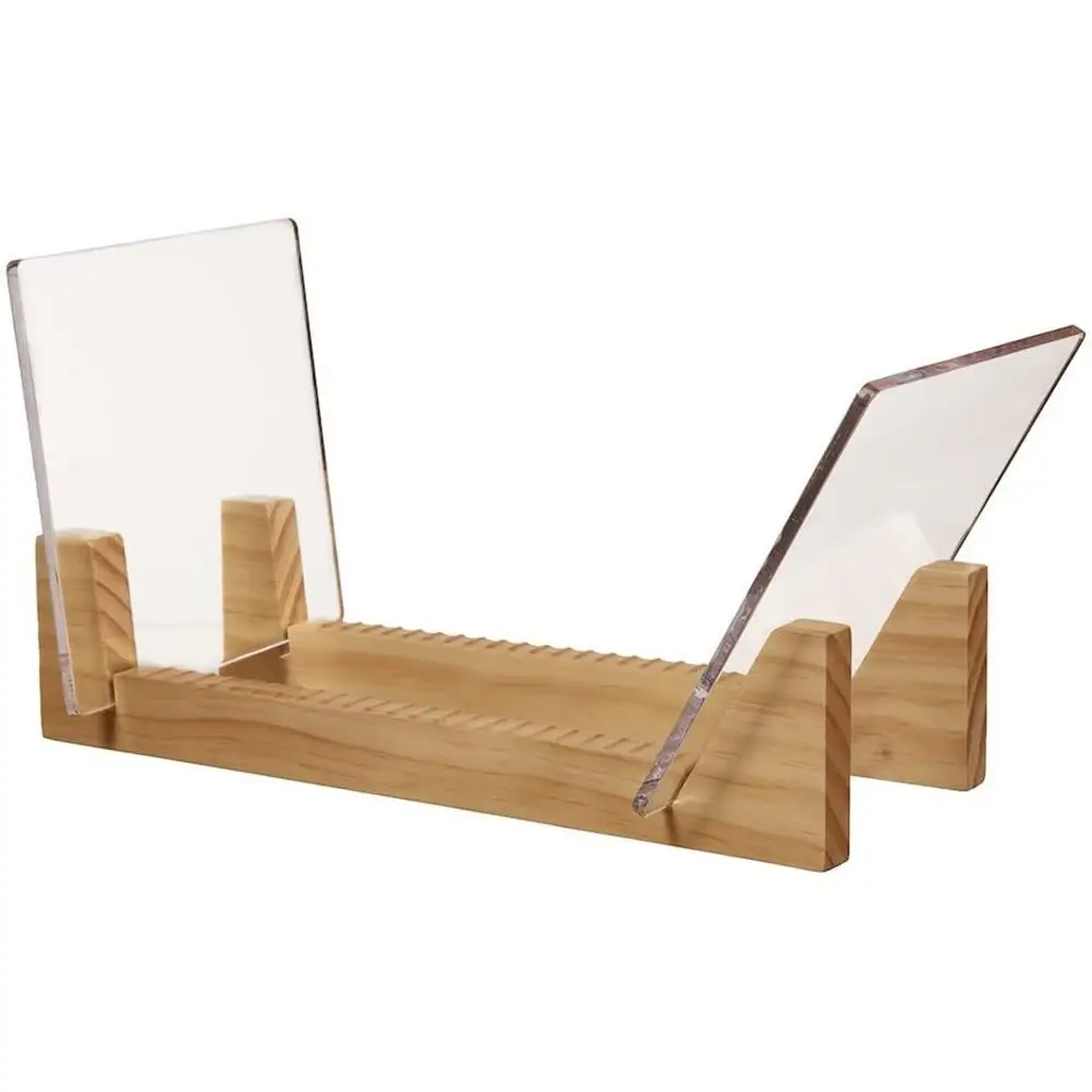 Modern Vinyl Record Storage Holder Rack Wooden CD Display Stand Stackable Shelf For Displaying 7-12-Inch Records | Дом и сад