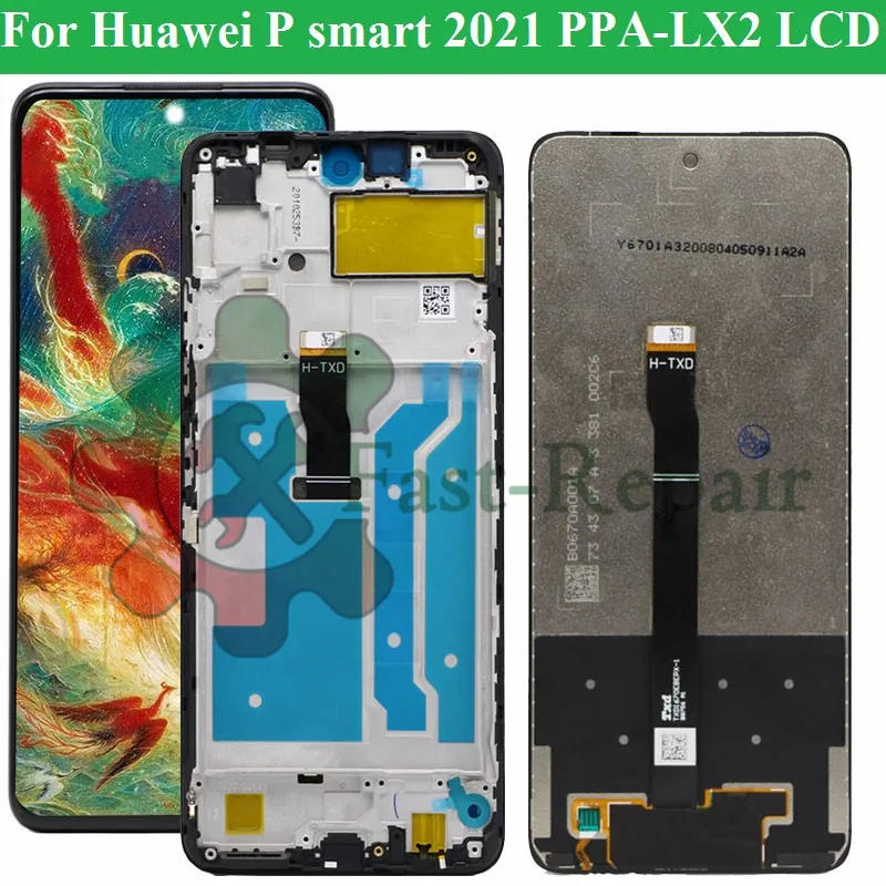 Display Lcd Per Huawei P Smart 2020 + frame Touch Screen Schermo Nero POT-LX1A