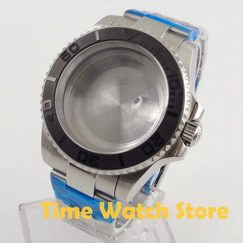 40mm Watch Case Fit Miyota 8215 Eta 2836 Dg 3804 Movement Brushed Bezel