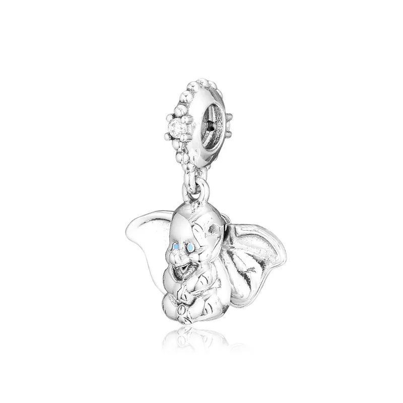 Billig Silber Perlen Für Schmuck Machen Dumbo Charm Fly Elefanten Baumeln Sterling Silber Schmuck Frau DIY Perlen Freies Verschiffen