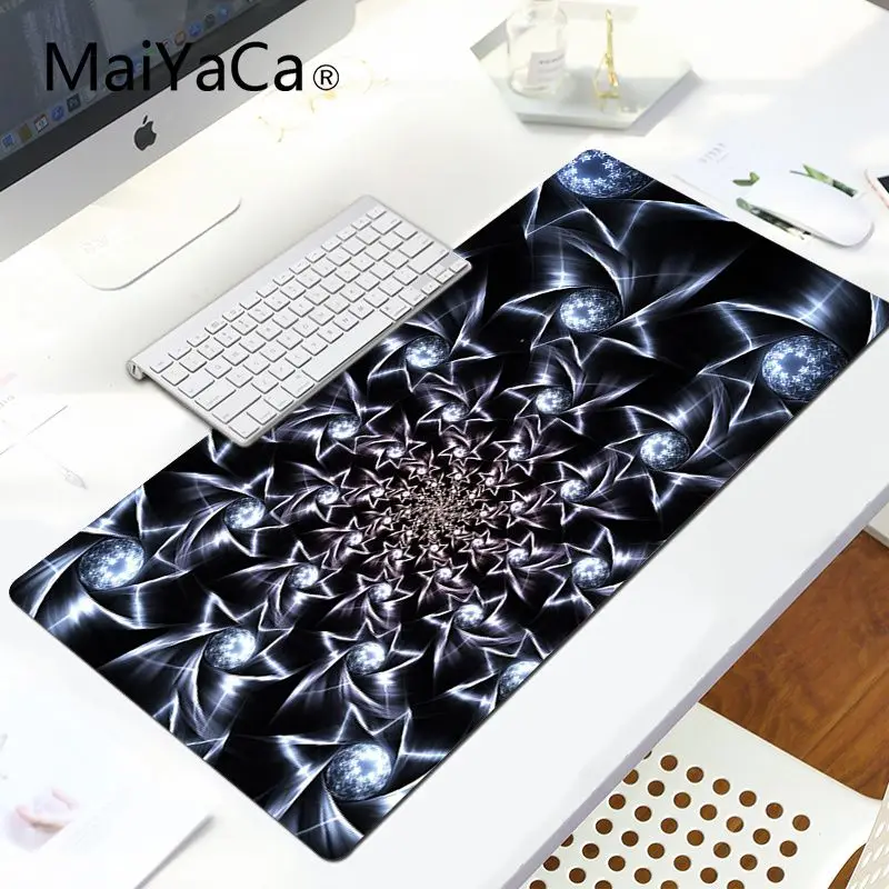 MaiYaCa простой дизайн Фрактал арт абстрактный геймер скорость мыши розничная маленький резиновый коврик для мыши большой Lockedge мышь padPC компьютерный коврик