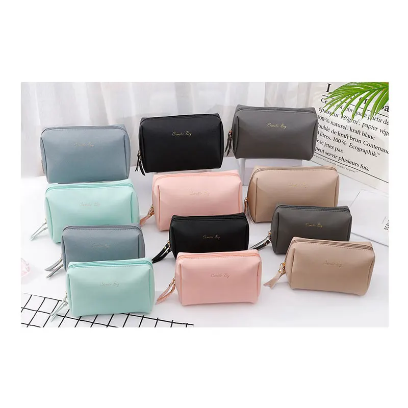 Косметичка из искусственной кожи, чехол для кистей для макияжа, органайзер для макияжа, водостойкая косметичка, органайзер для женщин, дорожная Сумочка для туалетных принадлежностей