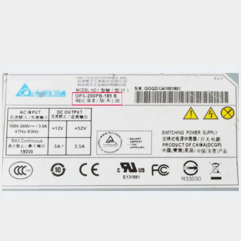 Блок питания для Hanker MAX 190W Питание DPS-200PB-185A DPS-200PB-185B KAS-180S2