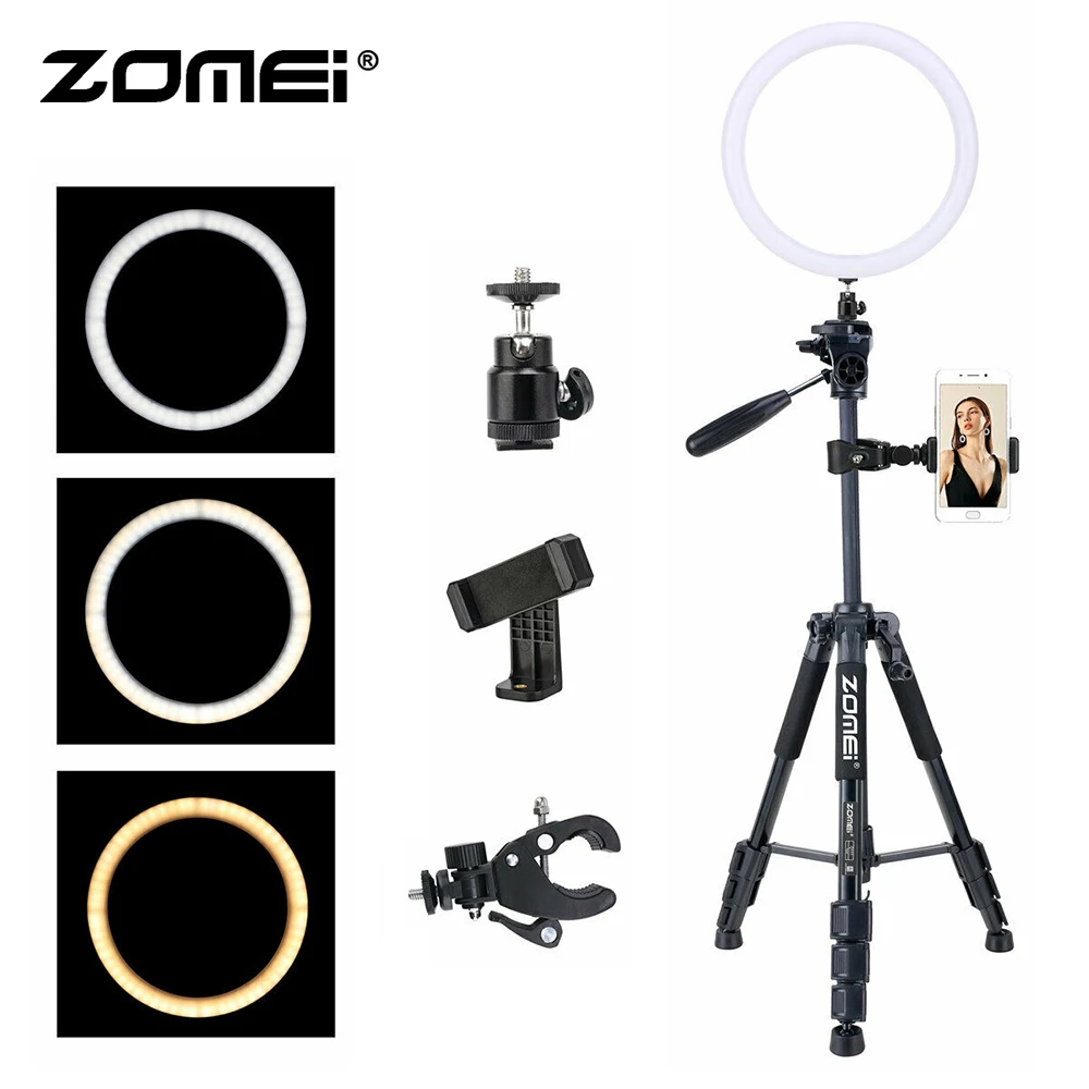 ZOMEI оригинальный Q111 Штатив для телефона + 10 &quot128 шт. светодиодный наполняющий