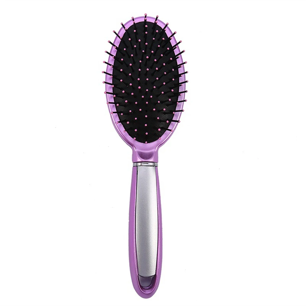 Hair Scalp Massage Comb Hairbrush Bristle Anti-static Air-bag Women Wet Curly Detangle Hair Brush for Salon Hairdressing Styling - Цвет: Розовый