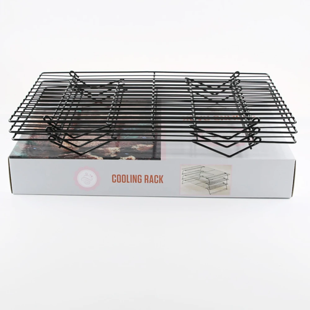 3 Layer Stackable Cake Cooling Rack Metal Cake Biscuits Bread Cookie Cooling Rack Net Mat Baking Tray Kitchen Accessories