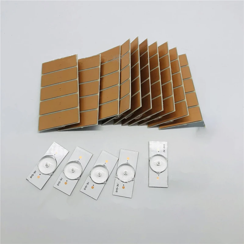 

50/100 шт 6V Универсальный ЖК-дисплей ТВ светодиодный лампы SMD светодиодный светильник бусины оптический объектив с фильтром для 32-65 ''ТВ ремонт аксессуары