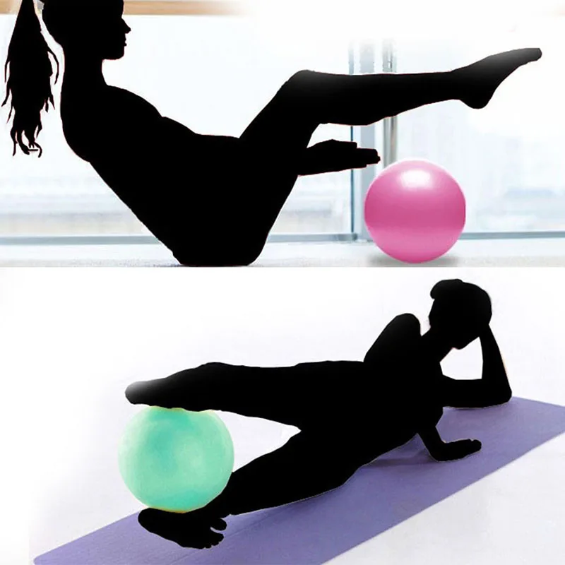 PVC Mini Fitness Ball 22/25CM Yoga Ball Wheat Tube Explosion-proof Scrub Ball Home Exercise Fitness Pilates Balance Ball
