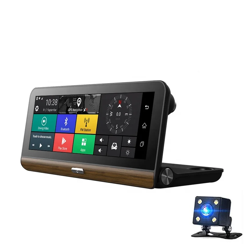 

Universal 4G dashboard camera automobile driving recorder with rearview mirror 1080p HD video parking sensor for car