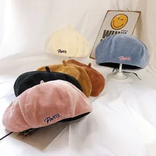 Осенне-зимняя новая детская шапка, Чейни, береты с буквами для милых мальчиков и девочек, детский берет, Enfant, универсальная шапка