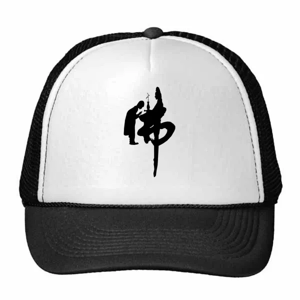 

Buddhism Religion Buddhist Monk Guanyin Pattern Trucker Hat Baseball Cap Nylon Mesh Hat Cool Children Hat Adjustable Cap