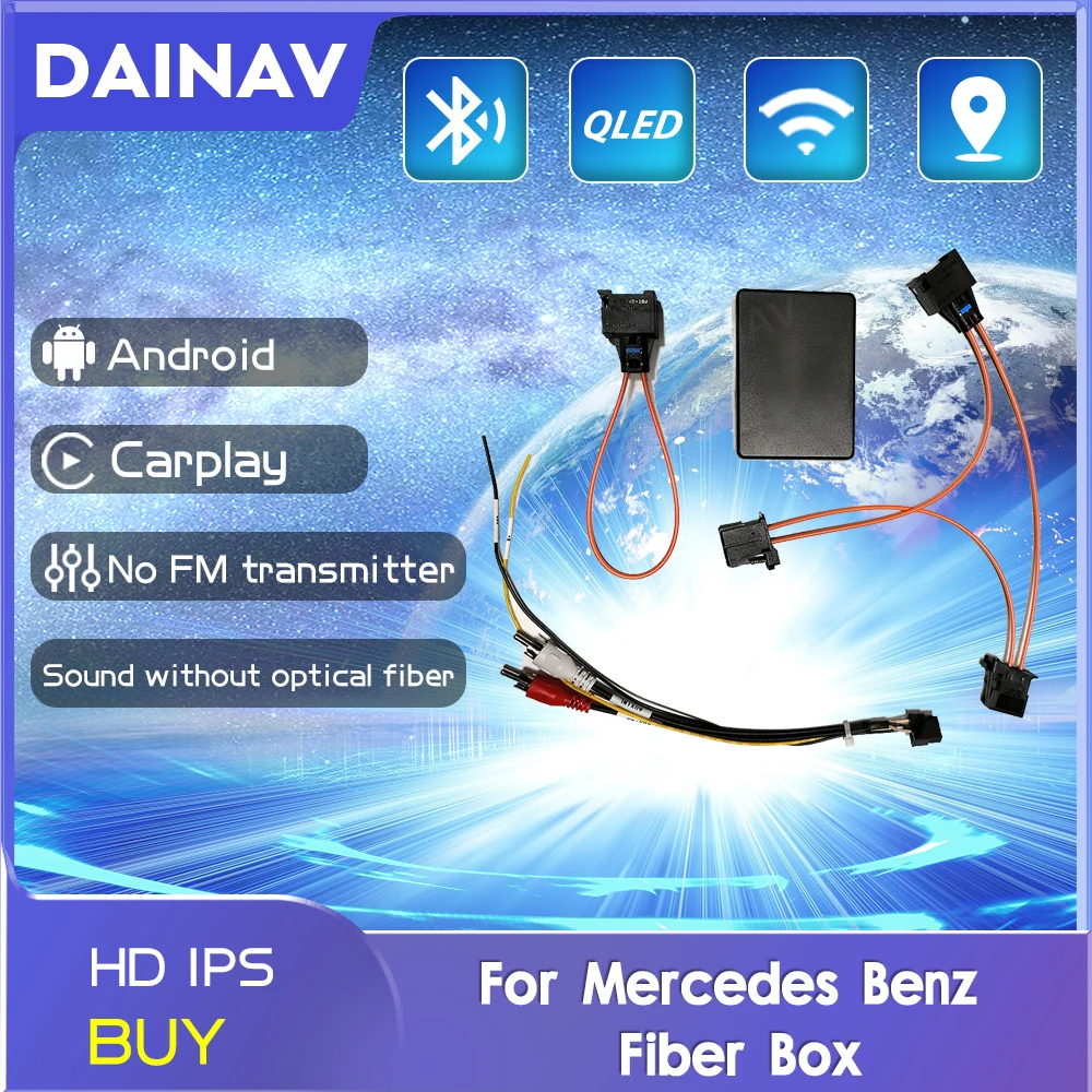 

Fiber Box Suitable For Mercedes Benz 10 Car Radio Stereo Multimedia Player AUX Activator