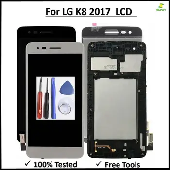 

For LG K8 2017 Aristo M200 M210 US215 LCD Display Touch Screen Digitizer Frame Full Assembly for LG K8 2017 Screen+tool