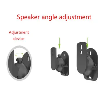 

1Set 1Set Universal Satellite Speaker Wall Mount Bracket Ceiling Stand Clamp with Adjustable Swivel and Tilt Angle Rotation for