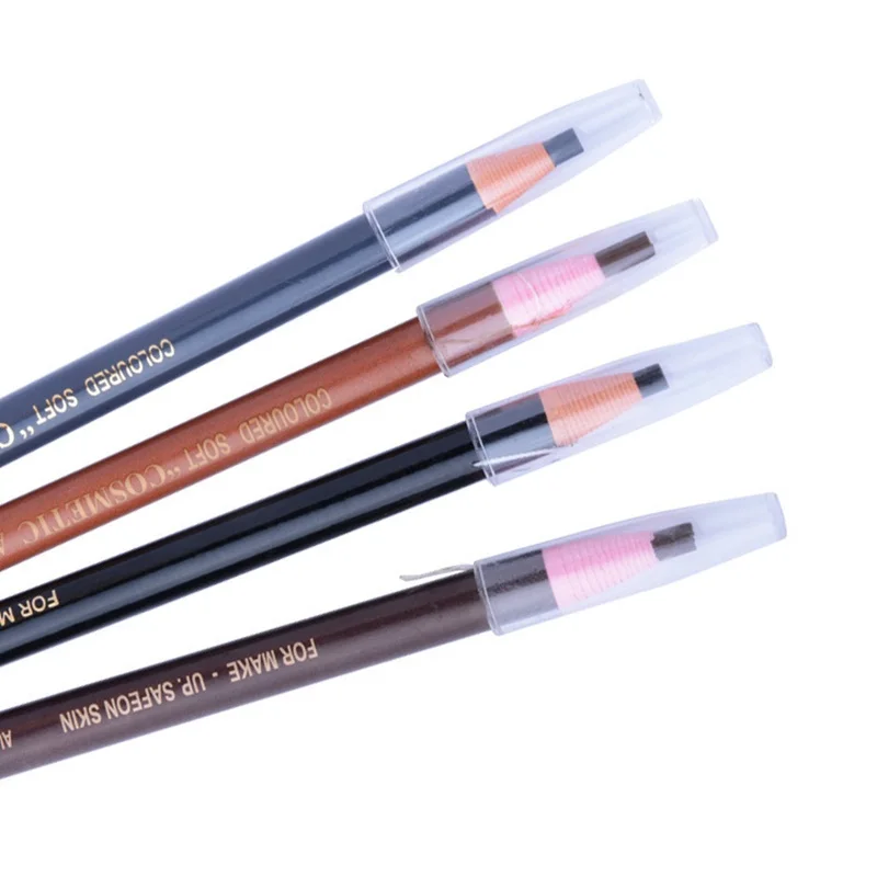 Long Lasting Waterproof Henna Eyebrow Pencil Free Cutting Natural Paint Black Brown Coffee Microblading Permanent Eyebrow MakeUp (10)