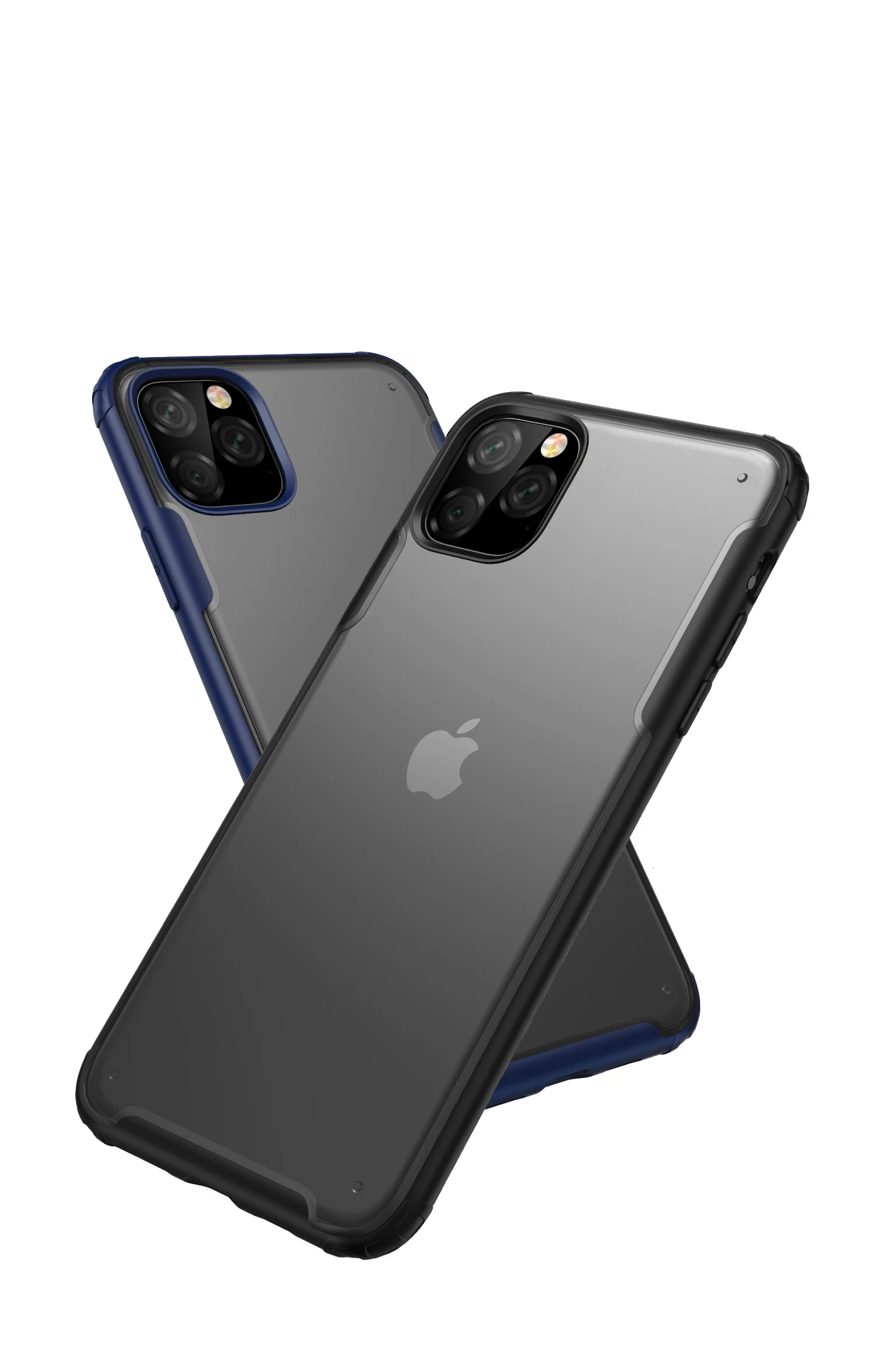 Ударопрочный бампер Броня чехол для Apple iPhone 11 Pro XS Max XR X 8 Plus 7 мягкий чехол для телефона рамка жесткая задняя панель из поликарбоната 50 шт