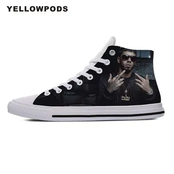 

Customized Men's Casual Shoes Hot Cool High Handiness For Man Woman Hip Hop Rap Anuel AA Cute Cartoon Custom Sneakers White