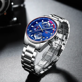 Mens Gold Watch Top Brand Luxury Wrist Watch Quartz 3