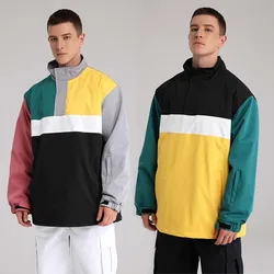 2021 Waterproof Men Ski Sweatshirts Loose Windproof Man Snow Jacket Outdoor Sport Male Snowboard Clothes Cold Mountain Coats