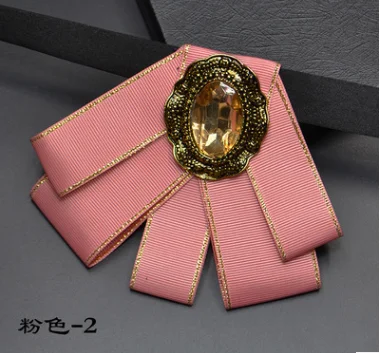 pink 10 цветов Красивая официальная Мужская лента двухслойный воротник цветок Свадебная лента для жениха галстук-бабочка - Цвет: pink