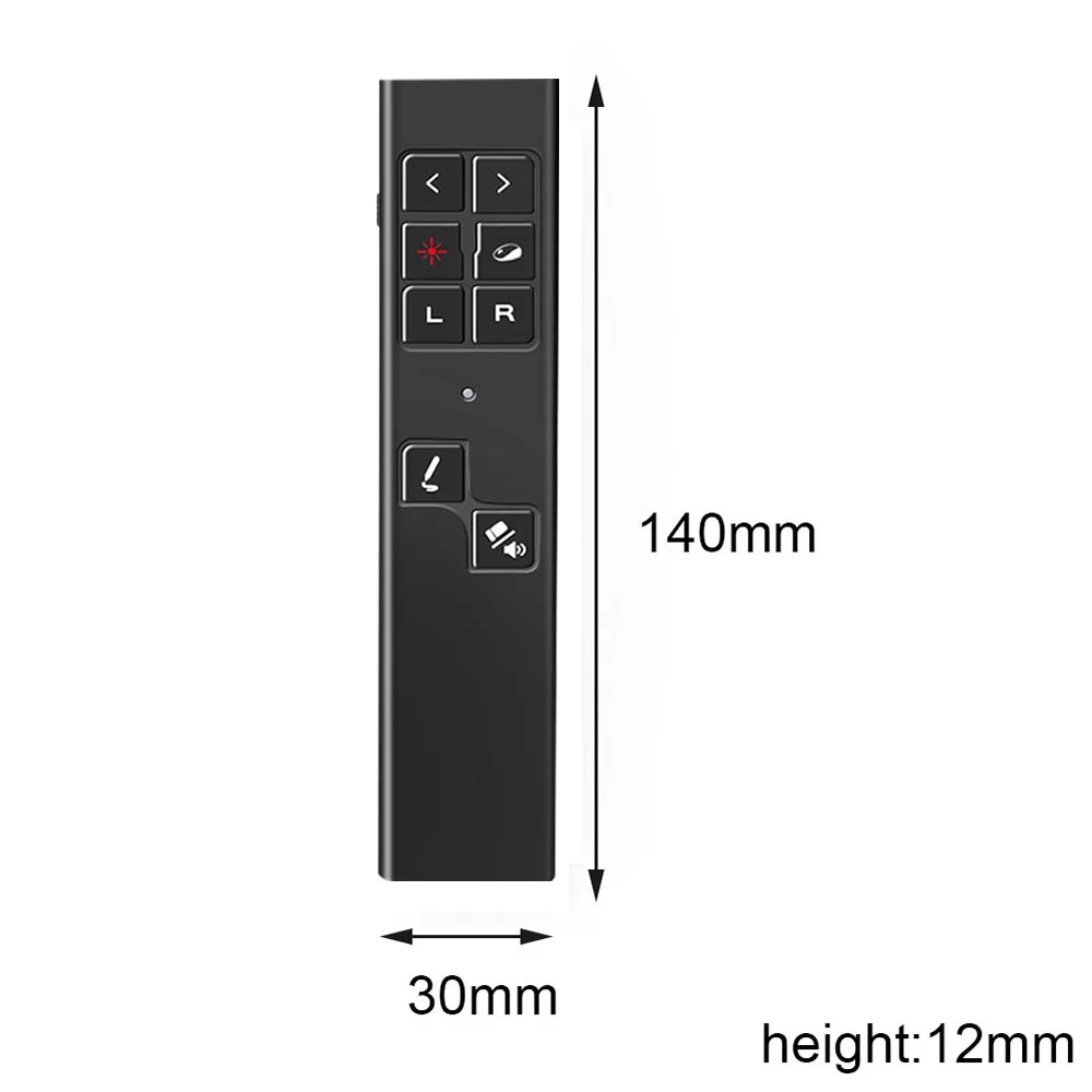 KEBIDU Voice Control Fly Air Mouse For Gyro Sensing Game RF 2.4GHz Wireless Presenter Microphone Remote Control For TV PC