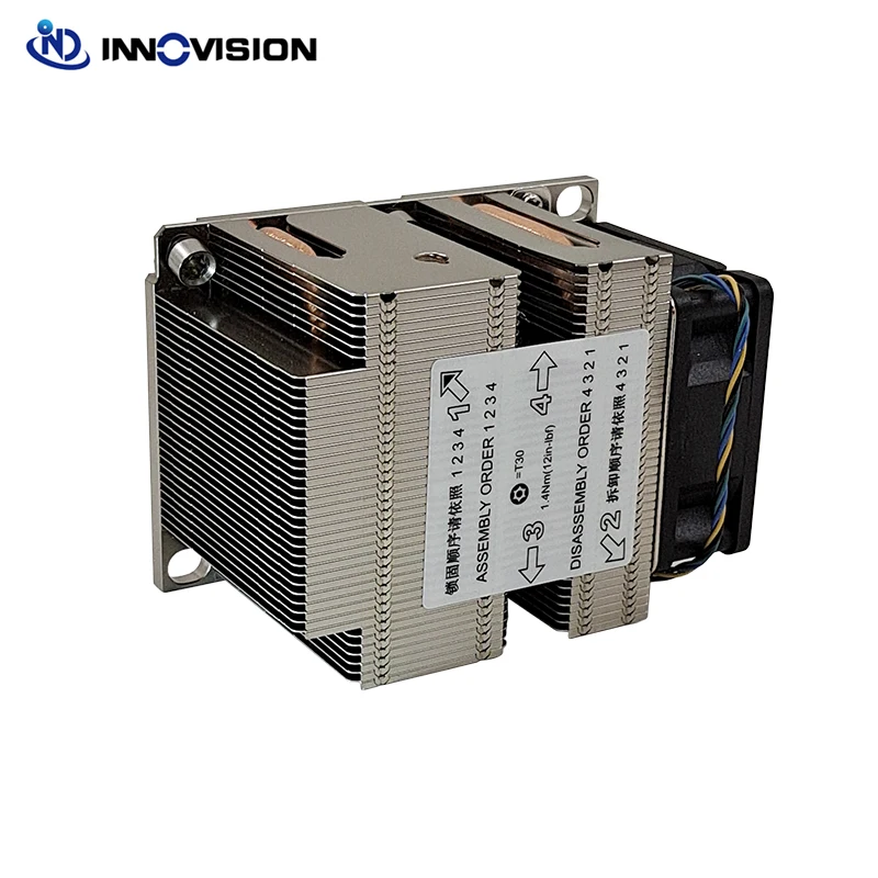 Estreito Ilm Cpu Fan 2u Servidor Cpu Cooler para Lga3647 Estreito com Tubos de Aquecimento Ativo Dissipador Calor 2023 Novo 3647 - Imagem 3