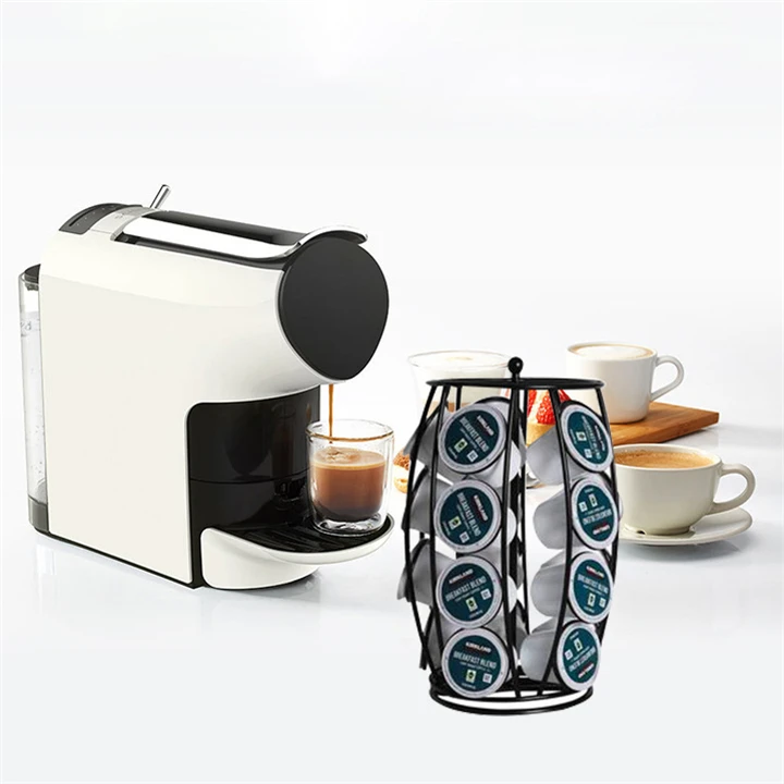 

TTLIFE Coffee Capsule Rack Revolving Rotating Coffee Pod Storage Holder Tower Stand Rack Metal Pod Holder Chrome Plating Stand