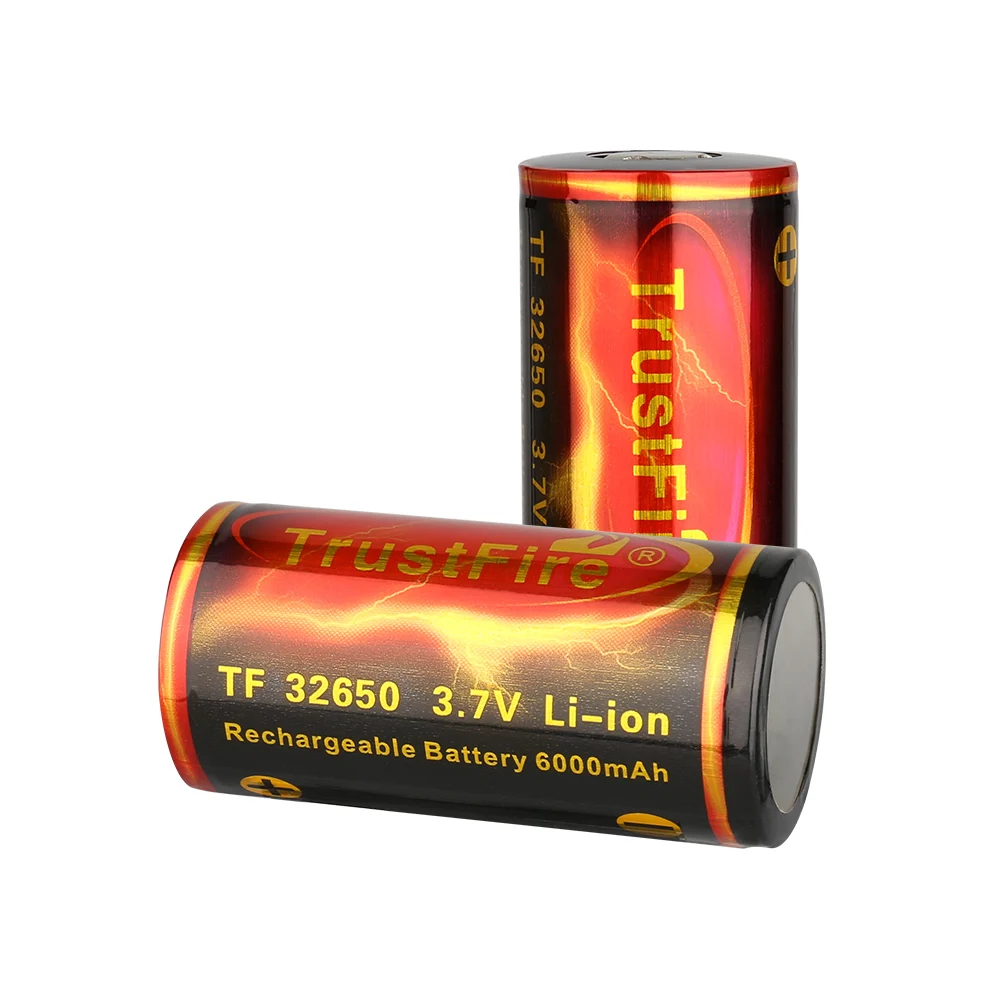 TrustFire 32650 Li-ion Battery 3.7v 6000mAh Rechargeable with PCB Protected Board For DF30 Flashlight Toys and more | Электроника